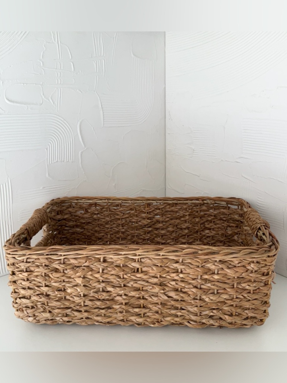 Natural Braided Woven Basket Tray